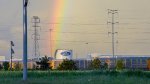 Rainbow behind Ford Dearborn Truck Assembly Plant